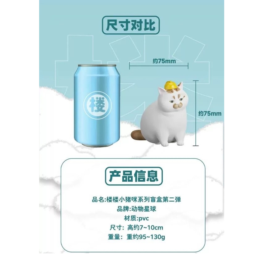 [Preorder] โมเดลแมว Lou Lou Xiao Zhu Mi แมวอ้วน งาน ลิขสิทธิ์แท้ By ...