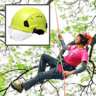 หมวกนิรภัยปีนตัดต้นไม้แบบมีหน้ากาก Arborist Helmet Set with Vizor