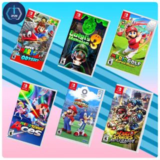 (มือ1👉🏻พร้อมส่ง)แผ่นเกม Nintendo Switch Mario Odyssey /Luigi3 mansion/Mario Golf/Mario Tennis/Mario sonic/Mario Strikers