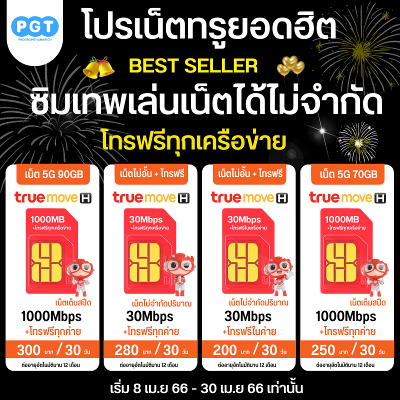 ภาพหน้าปกสินค้าซิมเทพ ซิมทรู True ซิมเน็ต 4/10/15/20/30 Mbps ไม่อั้นไม่ลดสปีด โทรฟรีทุกค่าย ซิมใช้ได้ทุกพื้นที่ ลงทะเบียนเองได้ จากร้าน programthanarich บน Shopee