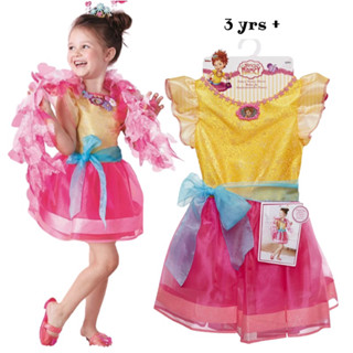 Fancy Nancy Dress, Yellow/Pink 3 yrs+