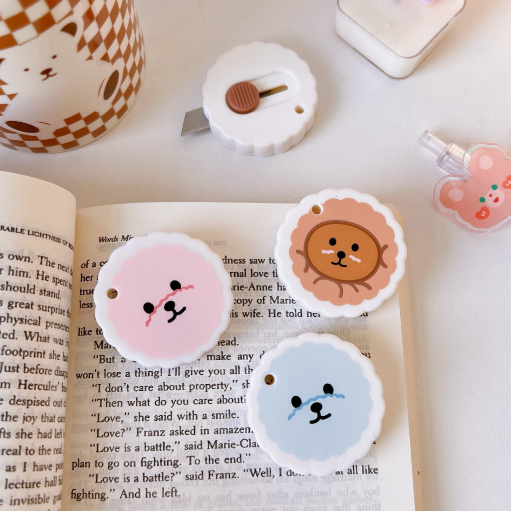 พร้อมส่ง-puppy-cutter-cute-คัตเตอร์-ที่ตัดกระดาษ-คัตเตอร์พกพา