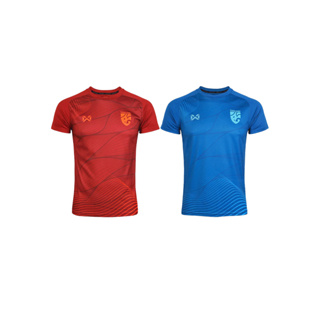 Warrix เสื้อทีมชาติไทย สีน้ำเงิน/แดง รุ่นเสื้อเชียร์ไทย 2022-2023 ของแท้ 100%