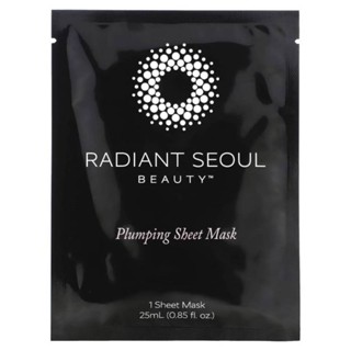 Radiant Seoul Plumping Beauty Sheet Mask 1 Sheet Mask 0.85 oz 25 ml แผ่น มาส์ก หน้า