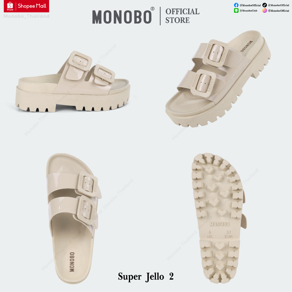 ภาพสินค้าMonobo รองเท้าแตะแบบสวมส้นหนา รุ่น Super Jello2 จากร้าน monobo_thailand บน Shopee ภาพที่ 3
