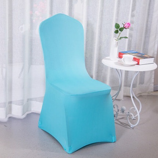ผ้าคลุมเก้าอี้ DU3 แบบยืดหยุ่น สีพื้น สำหรับตกแต่ง