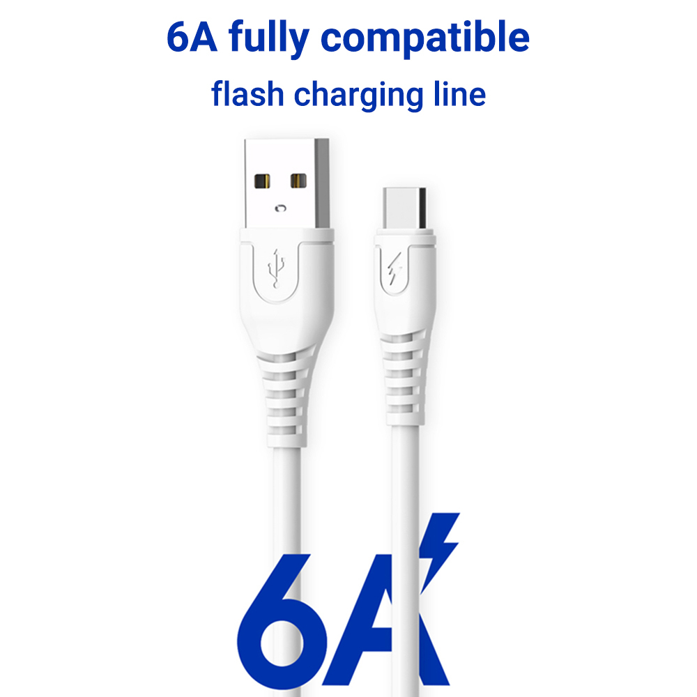 สายชาร์จusb-ชาร์จเร็ว-6a-รุ่นใหม่-สายชาร์จ-micro-type-c-สายยาว-1เมตรสาย-usb-ชาร์จเร็ว-ของแท้