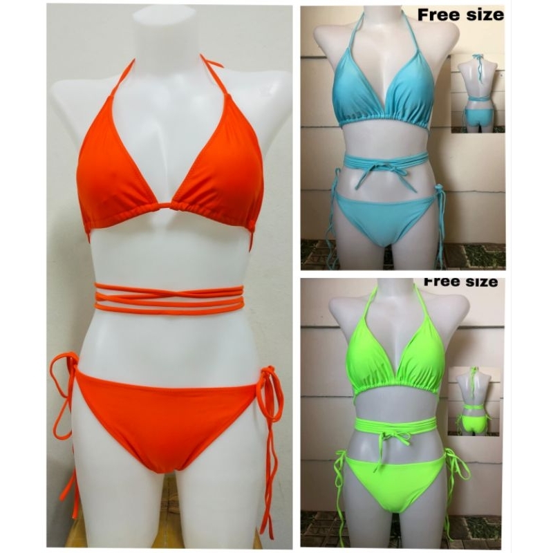 บิกินี่-bikini-สายฝอ-ฟรีไซด์-สีฟ้า