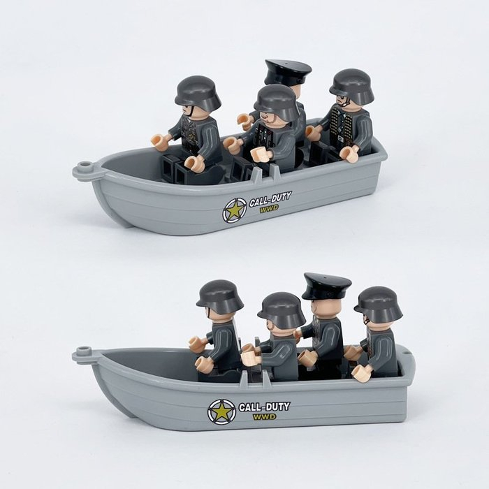 เลโก้เรือ-เรือเลโก้ทหาร-เรือกองทัพทหารเรือ-เรือเปล่าไม่มีทหาร
