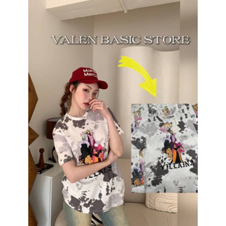 VALEN BASIC STORE🤍😈 เสื้อสีมัดย้อม ลายเหล่าร้าย