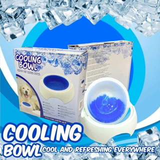 cooling bowl ถ้วยเจลทำความเย็นใส่น้ำน้องหมาน้องแมว ถ้วยน้ำเจลเย็น สำหรับสัตว์เลี้ยง ชามเจล ชามใส่น้ำ เจลเย็น ดับร้อน
