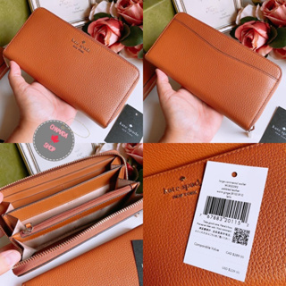 กระเป๋าสตางค์ยาวซิปรอบ  Kate spade Wallet 🧡🧡แท้💯