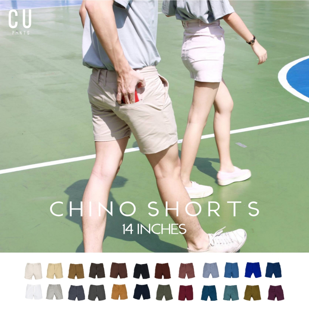 ภาพหน้าปกสินค้าใส่CODE : MAY10MA กางเกงขาสั้น ขาสั้น 14นิ้ว กางเกง ขาสั้นผู้ชาย ผ้าชิโน่ คอตตอล 100% : 24 สี : CU PANTS. จากร้าน glicojung บน Shopee