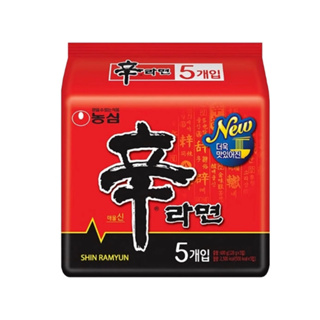 [ของแท้] 신라면 Nongshim Shin Ramyun (บะหมี่กึ่งสำเร็จรูปรสเผ็ด) 120g