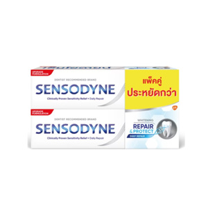 Sensodyne Toothpaste Repair &amp; Protect 100 G. 2 Pcs. เซ็นโซดายน์ ยาสีฟัน สูตรรีแพร์ &amp;โพรเทคท์ 100 ก. แพ็ค 2