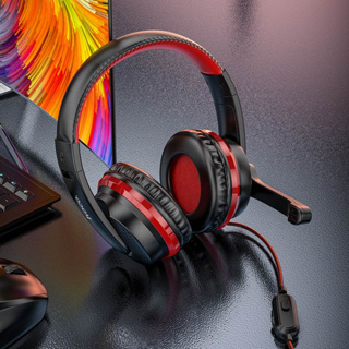 หูฟังครอบหูมีไมค์ฟังเพลงได้ Hoco Headphones “W103 Magic tour” gaming headset