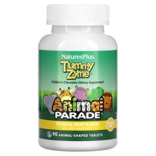 Natures Plus Source of Life Animal Parade Tummy Zyme with Active Enzymes Whole Foods and Probiotics วิตามิน NaturesPlus