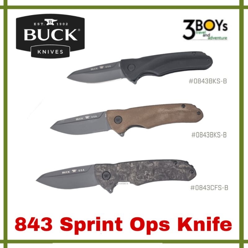 มีด-buck-รุ่น-843-sprint-ops-knife-เป็นมีดระบบ-flipper-เปิดได้ด้วยมือเดียว-ใบมีดเคลือบ-cerakote-สีดำ-ผลิต-อเมริกา