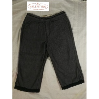กางเกง​​ขา 3 ส่วนวินเทจ Rudolph Valentino Brand_2nd/ ป้ายตัด/ แท้มือสองกระสอบนำเข้า