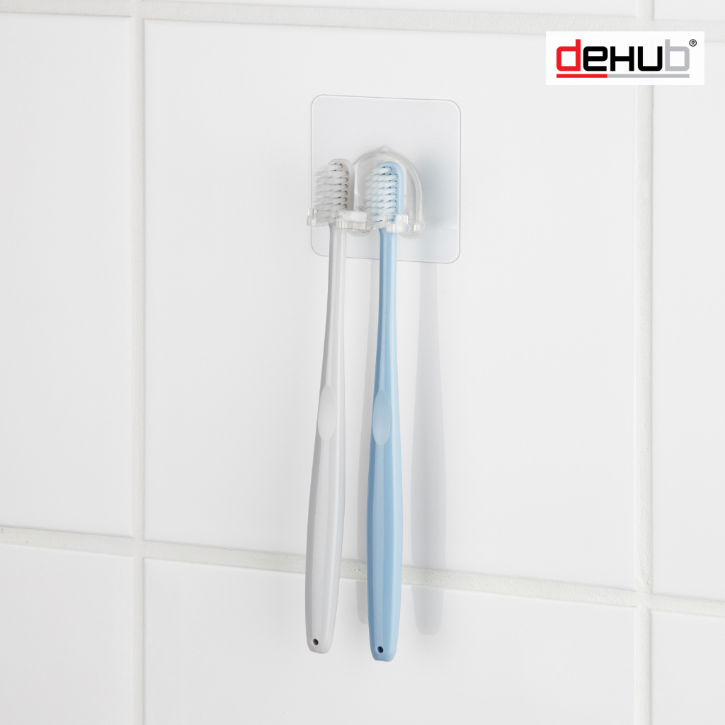 dehub-ที่แขวนแปรงสีฟัน-แบบ-2-แปรง-ติดผนัง-vacuum-pad-toothbrush-holder-2brush