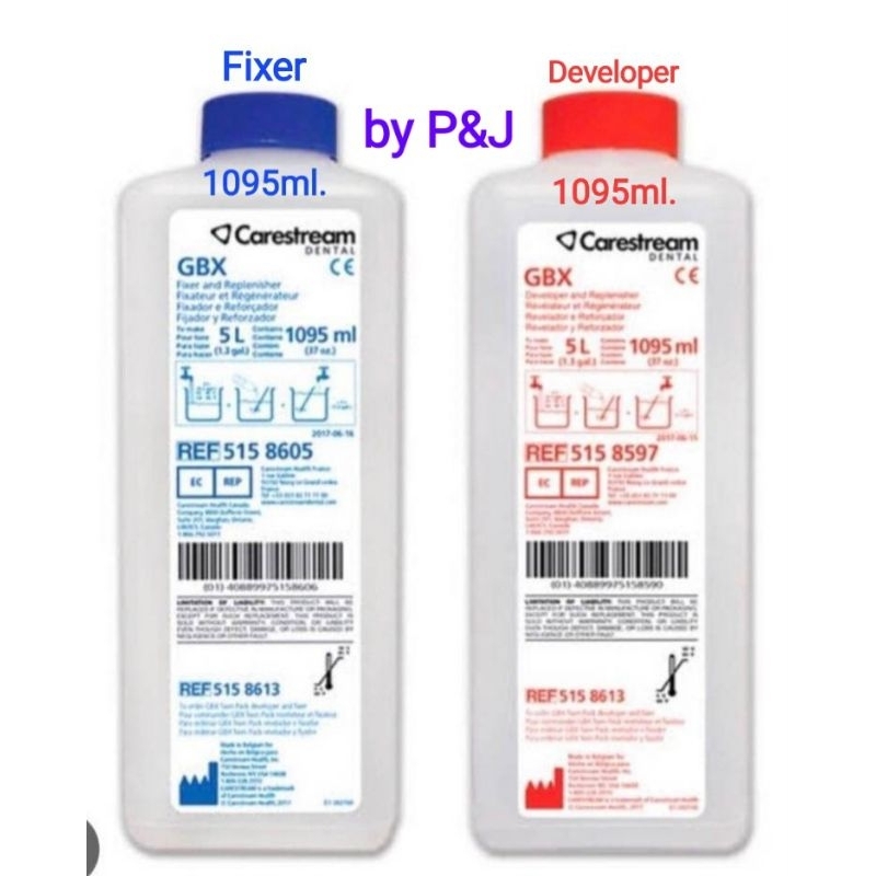 carestream-น้ำยาล้างฟิล์มเอกซเรย์-fixer-developer-1000-มล-แพคใหม่-ขายรวม-2-ขวด