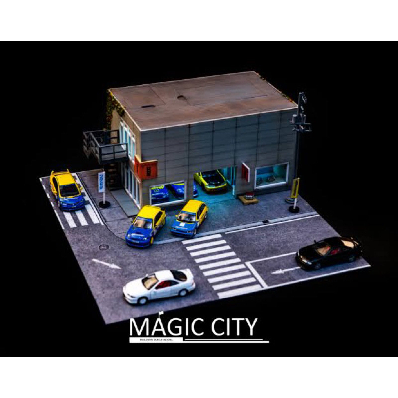 ฉาก-โกดัง-อู่รถ-magic-city-1-64-สีไฟ