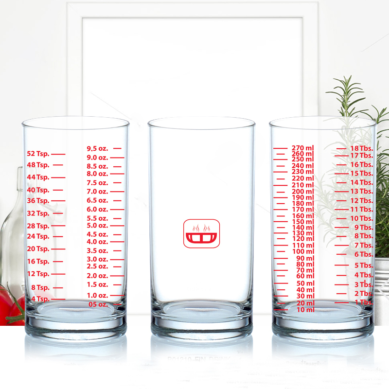 ( WAFFLE ) แก้วตวงทรงกระบอก 9.5 ออนซ์ Cylinder Measuring cup 9.5 oz