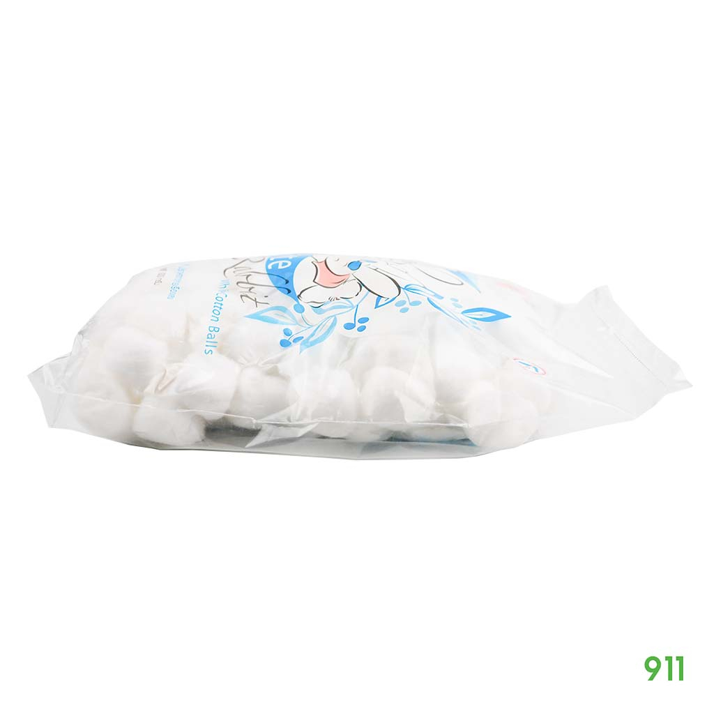 สำลีก้อนกลม-เอเวอร์กรีน-1-ห่อ-ผลิตจากใยฝ้ายบริสุทธิ์100-evergreen-white-rabbit-white-cotton-balls