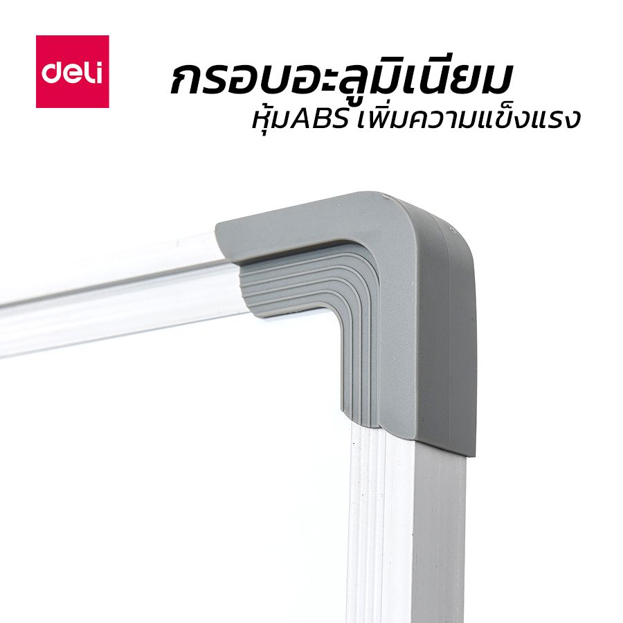 deli-กระดานไวท์บอร์ดแบบแขวนผนัง-กระดานไวท์บอร์ด-ชั้นวางปากกาพับได้-บอร์ดเขียนลื่น-whiteboard