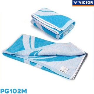 【 ของแท้ 💯% 】ผ้าขนหนูแบดมินตัน วิคเตอร์ เนื้อผ้าหนานุ่ม รุ่น PG402M สีฟ้า (PG402M)