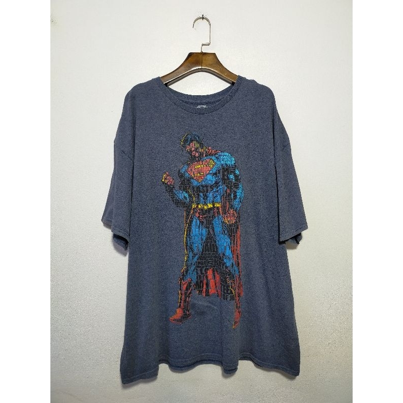 เสื้อยืด-มือสอง-ลายการ์ตูน-dc-ลาย-superman-อก-50-ยาว-29