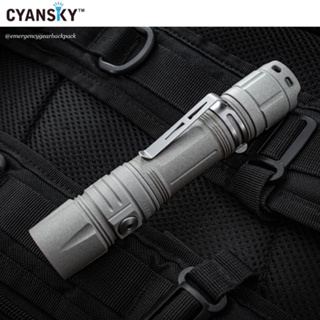 Cyansky P25 V2.0 Pale Silver MAO 3600LMS 208M Outdoor Flashlight