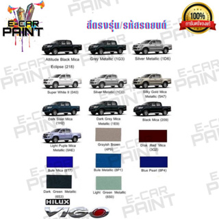 สีตรงเบอร์ สีสเปร์ย  TOYOTA VIGO    Station Paint 2k 400 ml