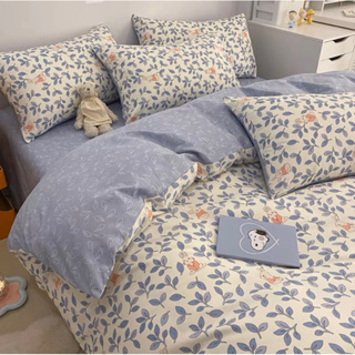 🧺 ชุดผ้าปูที่นอนเกรดเอครบเซ็ต 6ชิ้น+ผ้านวม (สินค้าจริงเลื่อนรูปถัดไป)