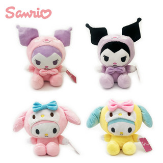 ตุ๊กตา ซานริโอ้ คุโรมิ มายเมโลดี้ ป้ายญี่ปุ่นแท้ / Kuromi and Mymelody / Sanrio 8 นิ้ว