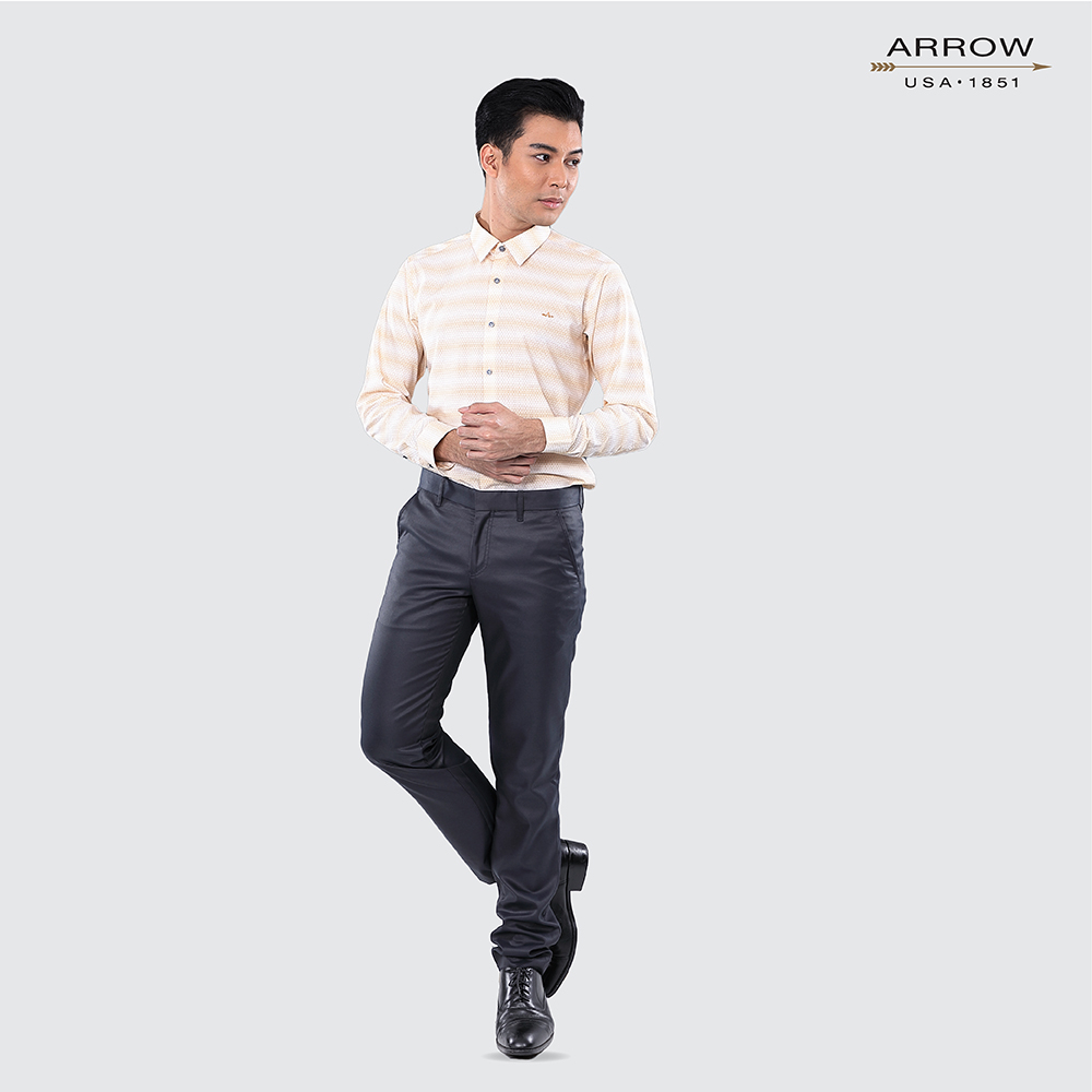 arrow-bamboo-shirt-เสื้อเชิ้ตทำงานแขนยาว-สัมผัสนุ่ม-สวมใส่สบาย-ทรง-slim-fit-มีให้เลือก2สี-รหัสmacs612