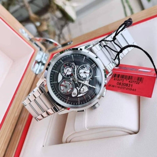 (ผ่อน0%) นาฬิกาชาย SCUDERIA FERRARI Grand Tour Mens  Watch 0830831  ✔️หน้าปัด 44 mm. สแตนเลสสีเงิน