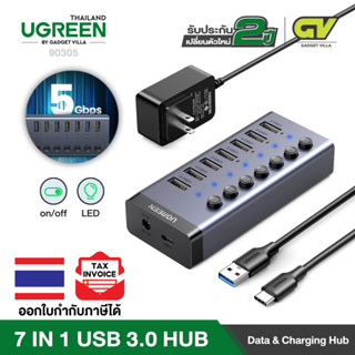 ภาพหน้าปกสินค้าUgreen รุ่น  7 - 10 Port 3.0 on off switchable usb3.0 Hub With 1m Usb type C To A Cable รุ่น 90305 และ 30779 ที่เกี่ยวข้อง