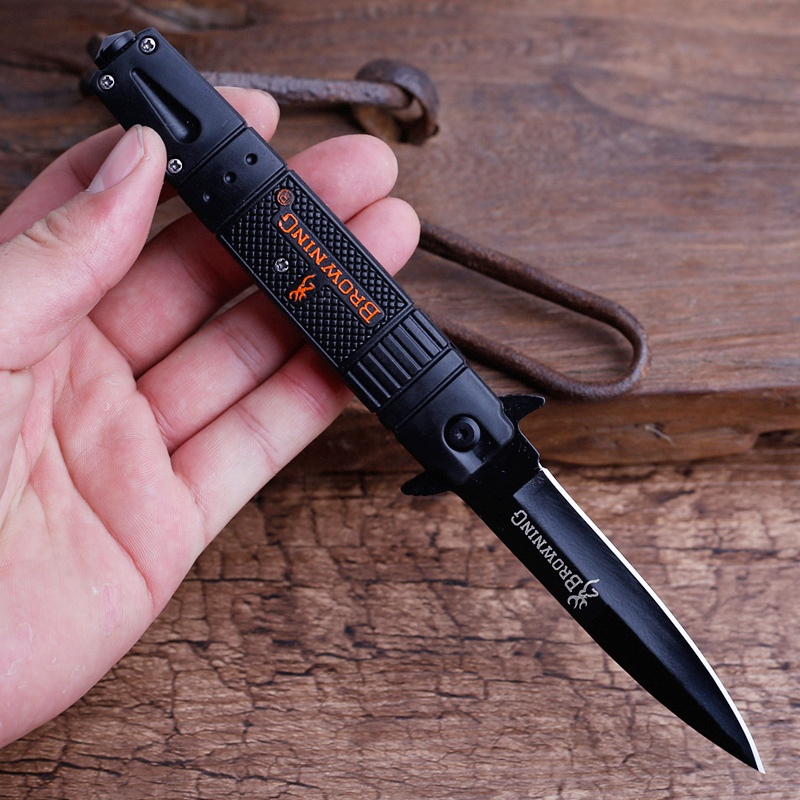 มีดพับ-มีดเดินป่า-outdoor-folding-knife-มีระบบดีดใบมีด-มีที่ทุบกระจก-พร้อมส่งในไทย