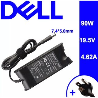 อะแดปเตอร์แล็ปท็อป Dell 90W 19.5V 4.62A หัวขนาด 7.4*5.0 มม. เข้ากันได้กับ D400 D410 E4310 E5400 D510 D520 Inspiron:N3010