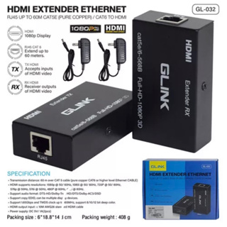 GL032 GLINK HDMI EXTENDER ETHERNET RJ45 UP TO60CM