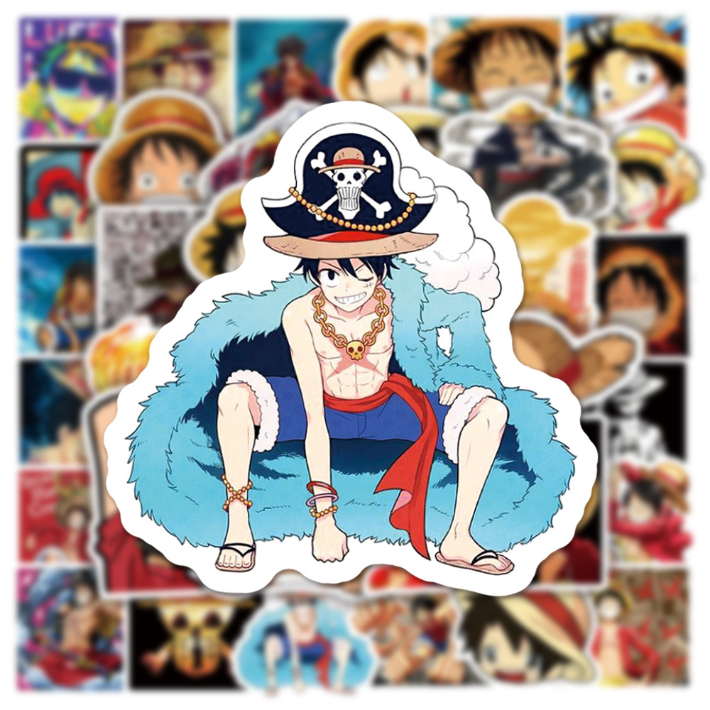 supersale-luffy-ลูฟี่-ถูกที่สุด-onepiece-วันพีซลา-อะนิเมะ-วันพีซ-one-piece-กันน้ำ-สติ๊กเกอร์-ใช้ซ้ำได้-กระโปรงหลังรถ-50