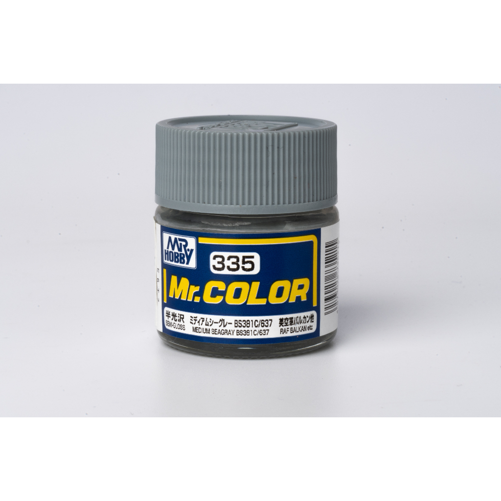 สีสูตรทินเนอร์ Mr.color 335 MEDIUM SEAGRAY BS381C 637 | Shopee Thailand