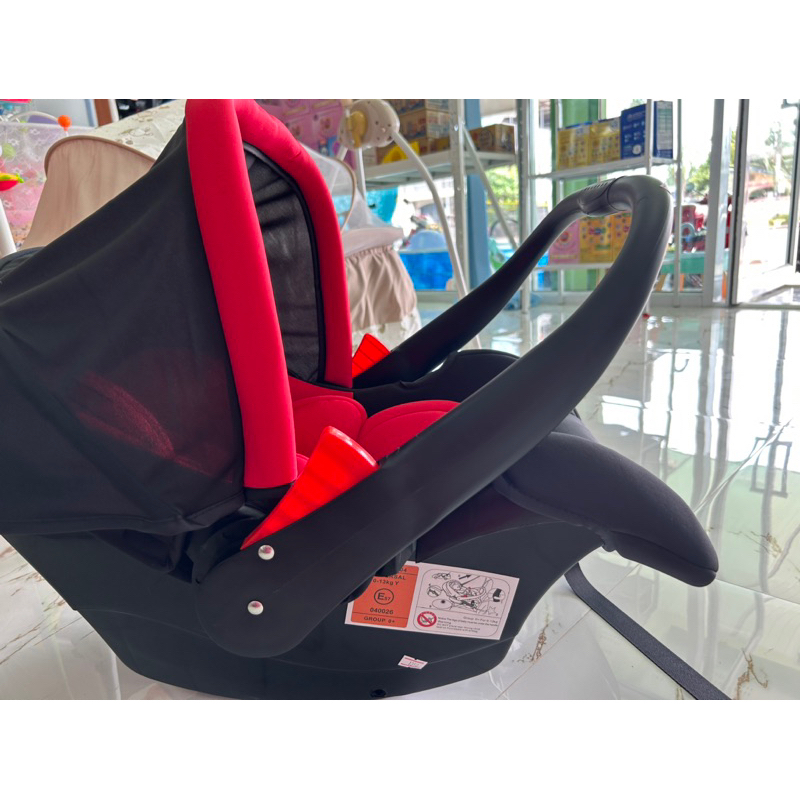 carseat-เด็กอ่อน-สำหรับเด็กแรกเกิด-13-เดือน-ปรับระดับการหิ้วได้-หิ้วได้-โยกได้-ใช้ในรถยนต์-สีแดง