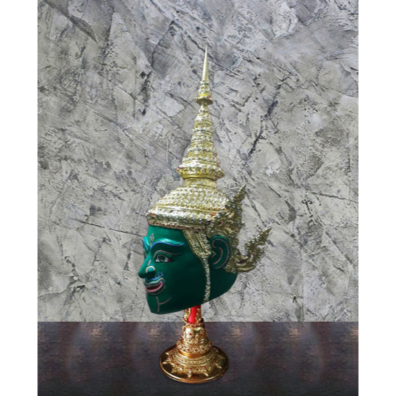 หัวโขน-รามเกียรติ์-ramayana-ban-ruk-rama-head-statue-พระราม-1-1-wearable