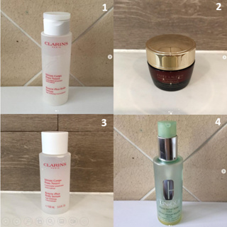 ขวดเปล่า ขวดครีม กระปุกเปล่า กระปุกแป้ง แบรนด์ Clarins , ESTEE LAUDER , Clinique ของแท้ ซื้อเองทุกชิ้น ราคาถูก สภาพสวย