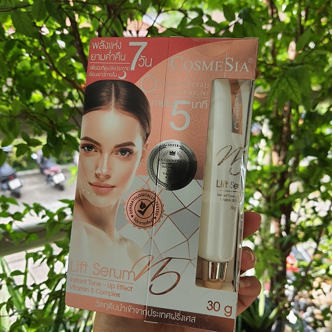 แบ่งขายสุดยอดเซรั่มยกกระชับ-cosmesia-v-5-lift-serum-ยกผิวและลดริ้วรอยได้ใน-7-วัน