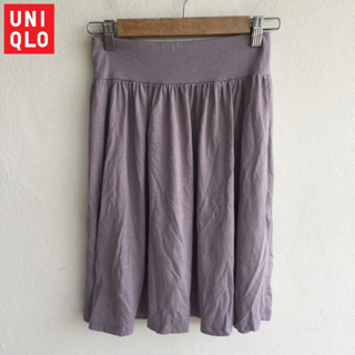 กระโปรงสั้น สีม่วง UNIQLO