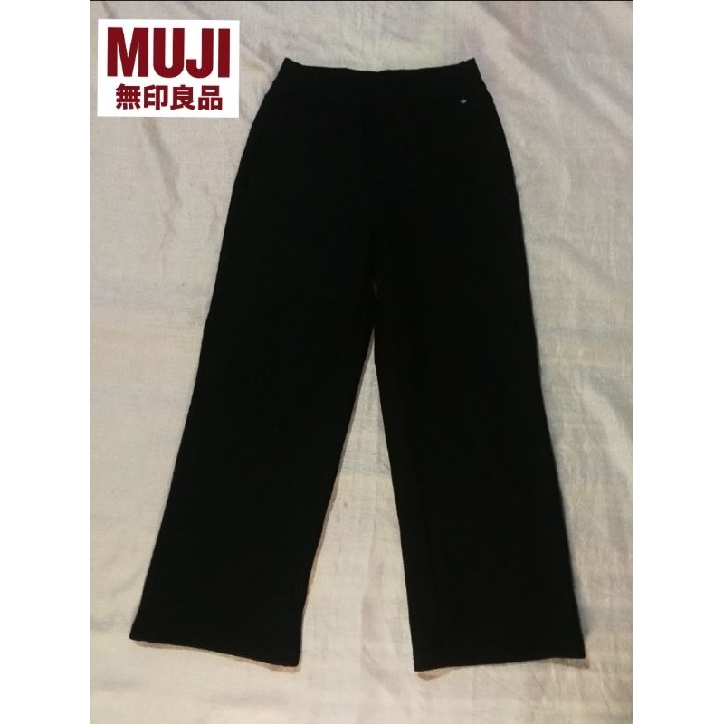 กางเกง-ขายาวผ้ายืด-muji-brand-2nd-deadstock-size-s-made-in-combodia-แท้มือสองกระสอบนำเข้า