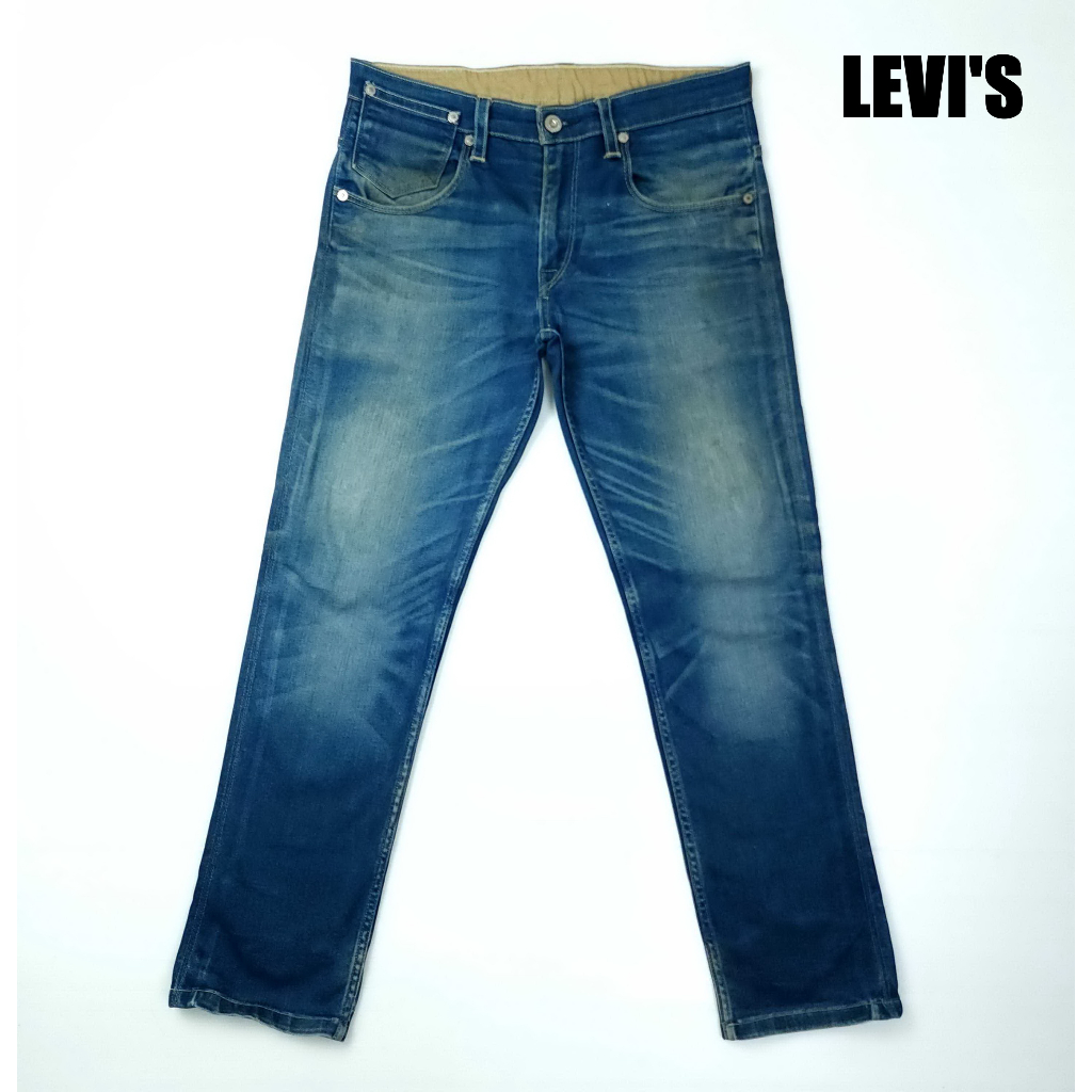 ยีนส์ลีวายส์-levis-511-เอว-34-เฟดสนิม-ผ้ายืด-ขากระบอกเล็ก